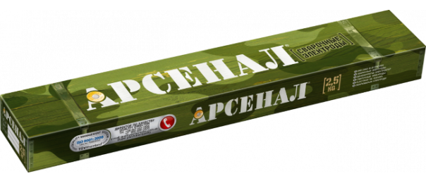 Электроды сварочные Арсенал МР-3, ф 3 мм (уп-2,5 кг) купить с доставкой в Наро-Фоминске