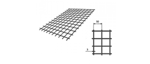 Сетка сварная (дорожная) 50х50х3мм 1х2м купить с доставкой в Наро-Фоминске